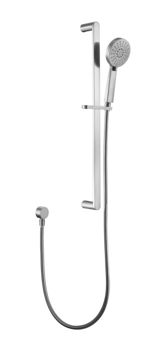 Akemi Sliding Shower On Rail Brushed Nickel