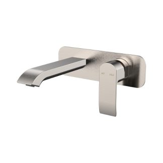 Zoya Wall Basin Bath Mixer Brushed Nickel