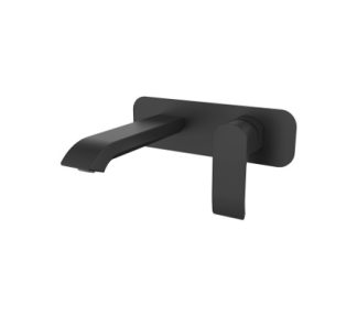 Zoya Wall Basin Bath Mixer Matte Black