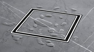 Bermuda Mega Square Tile Insert Floor Waste 80mm