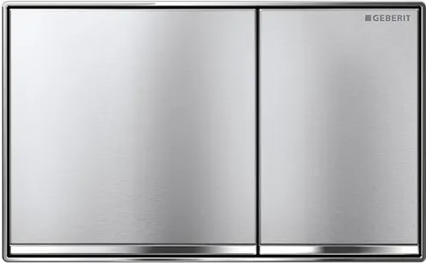 Sigma 60 Dual Flush Square Brushed Chrome