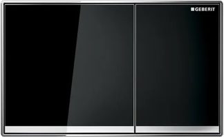 Sigma 60 Dual Flush Square Black Glass