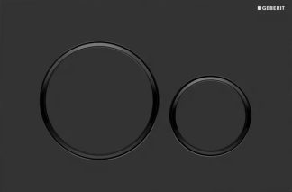 Sigma 20 Dual Flush Round Matte Black With Gloss Black Trim