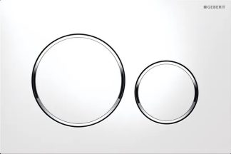 Sigma 20 Dual Flush Round White With Chrome Trim
