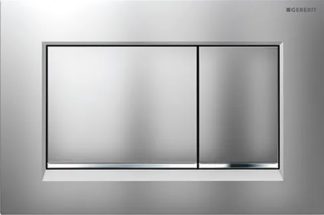 Sigma 30 Dual Flush Square Chrome With Matte Chrome Trim
