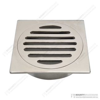 Square 316 Stainless Steel Floor Waste 80mm