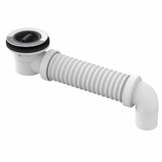 Bath Connector Flexible Plug & Waste 40mm