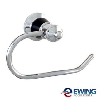 Pasadena Toilet Roll Holder Black/Chrome