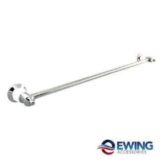 Pasadena Single Towel Rail 750mm White/Chrome
