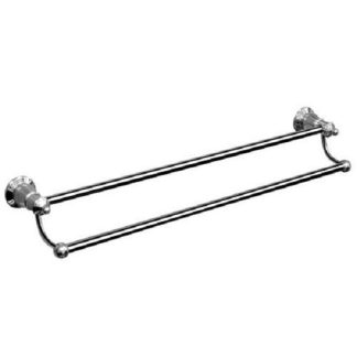 Pasadena Double Towel Rail 750mm Chrome