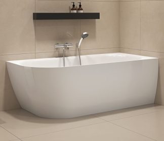 Barossa 1700mm Corner Bath Tub Right