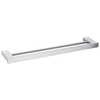 SS Eckig Double Towel Rail 800mm Stainless Steel