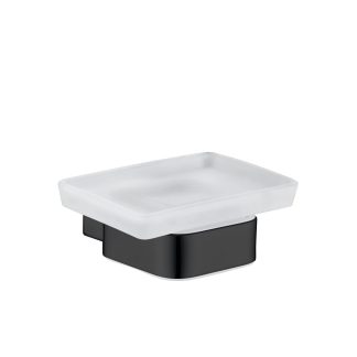 SS Eckig Soap Dish Matte Black