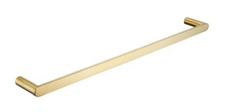 SS Rund Single Towel Rail 600mm Brushed Gold