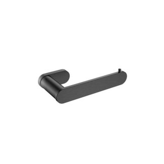 SS Rund Toilet Roll Holder Brushed Gun Metal