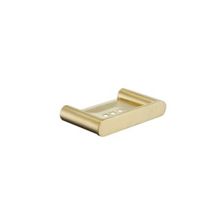 SS Rund Soap Holder Brushed Gold