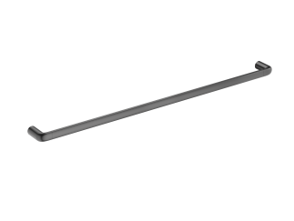 Berlin Single Towel Rail 800mm Brushed Gun Metal