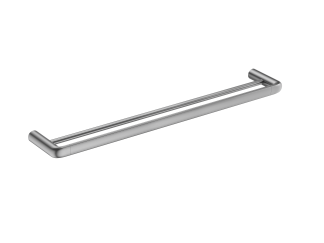 Berlin Double Towel Rail 600mm Brushed Nickel