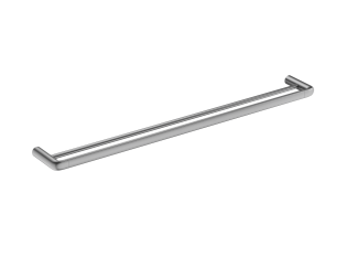 Berlin Double Towel Rail 800mm Brushed Nickel