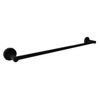 Rund Single Towel Rail 600mm Matte Black