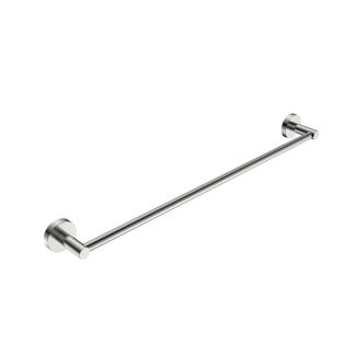 Rund Single Towel Rail 750mm Brushed Nickel