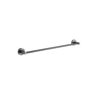 Rund Single Towel Rail 750mm Brushed Gun Metal