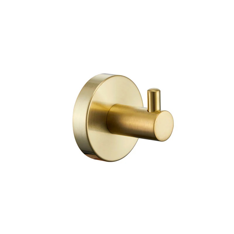 Rund Robe Hook Brushed Gold