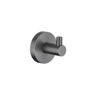 Rund Robe Hook Brushed Gun Metal