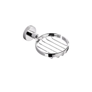Rund Metal Soap Basket Chrome