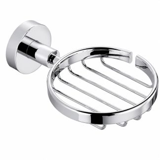 Rund Metal Soap Basket Chrome