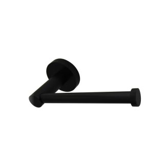 Rund Toilet Roll Holder Matte Black