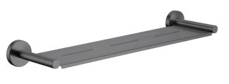 Rund Shower Shelf Brushed Gun Metal
