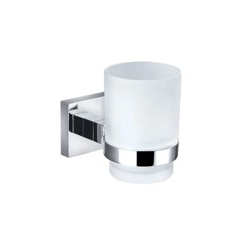 Eckig Single Tumbler Holder Chrome