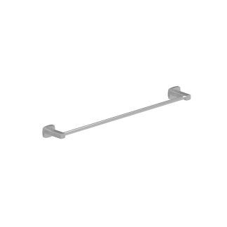 Luxus Single Towel Rail Brushed Nickel 600mm