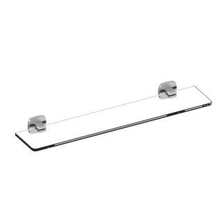 Luxus Glass Shelf Brushed Nickel