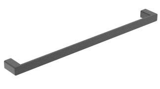 Kasten Single Towel Rail 600mm Brushed Gun Metal