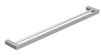 Kasten Double Towel Rail 600mm Brushed Nickel