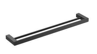 Kasten Double Towel Rail 800mm Matte Black