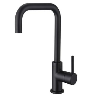 Rund Curved Sink Mixer Matte Black