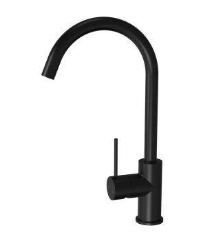Morgan Rund Gooseneck Sink Mixer Matte Black