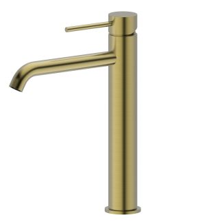 Morgan Rund Tall Basin Mixer Brushed Gold