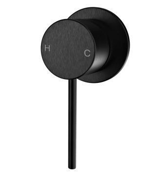 Morgan Rund Shower Bath Mixer Brushed Gun Metal