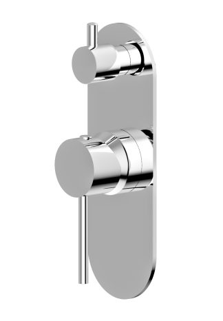 Morgan Rund Wall Diverter Mixer Chrome