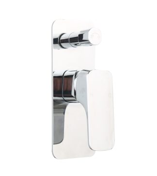 Kompakt Eckig Shower Diverter Mixer Chrome