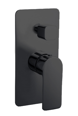 Luxus Shower Diverter Mixer Matte Black
