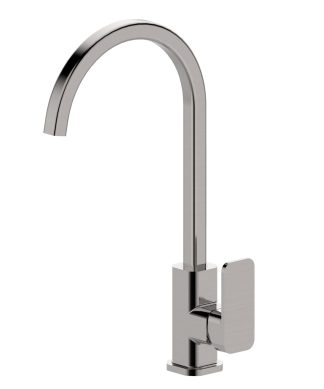Kasten Gooseneck Sink Mixer Brushed Nickel