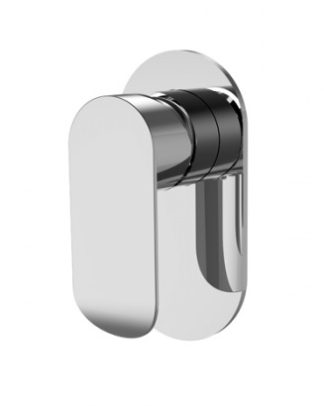 Oval Shower Mixer Brushed Nickel