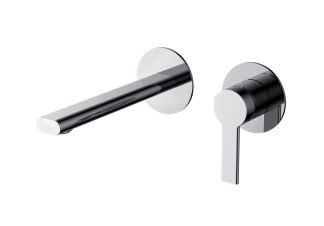 Iris Wall Mounted Basin Mixer Chrome
