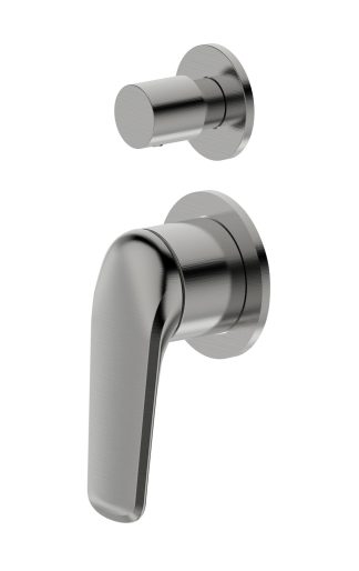 Berlin Wall Diverter Mixer Brushed Nickel