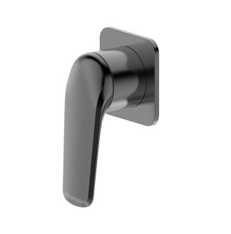 Berlin Square Wall Mixer Brushed Gun Metal
